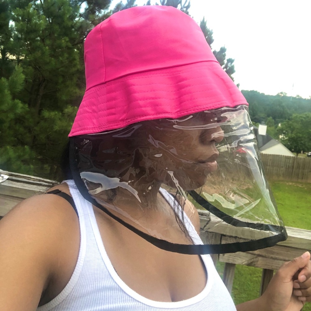 Pink Bucket Hat With shield